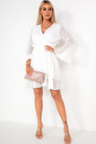 Oreta White Chiffon Dress