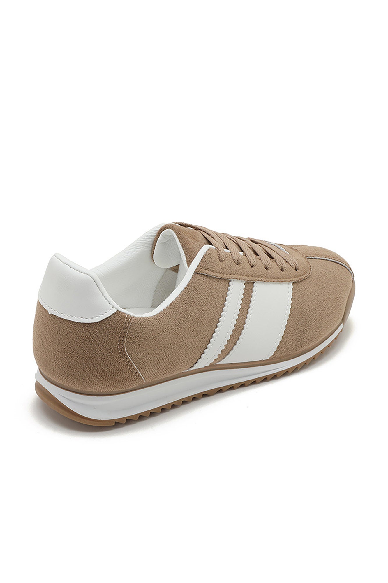 Orianna Camel Side Stripe Trainers