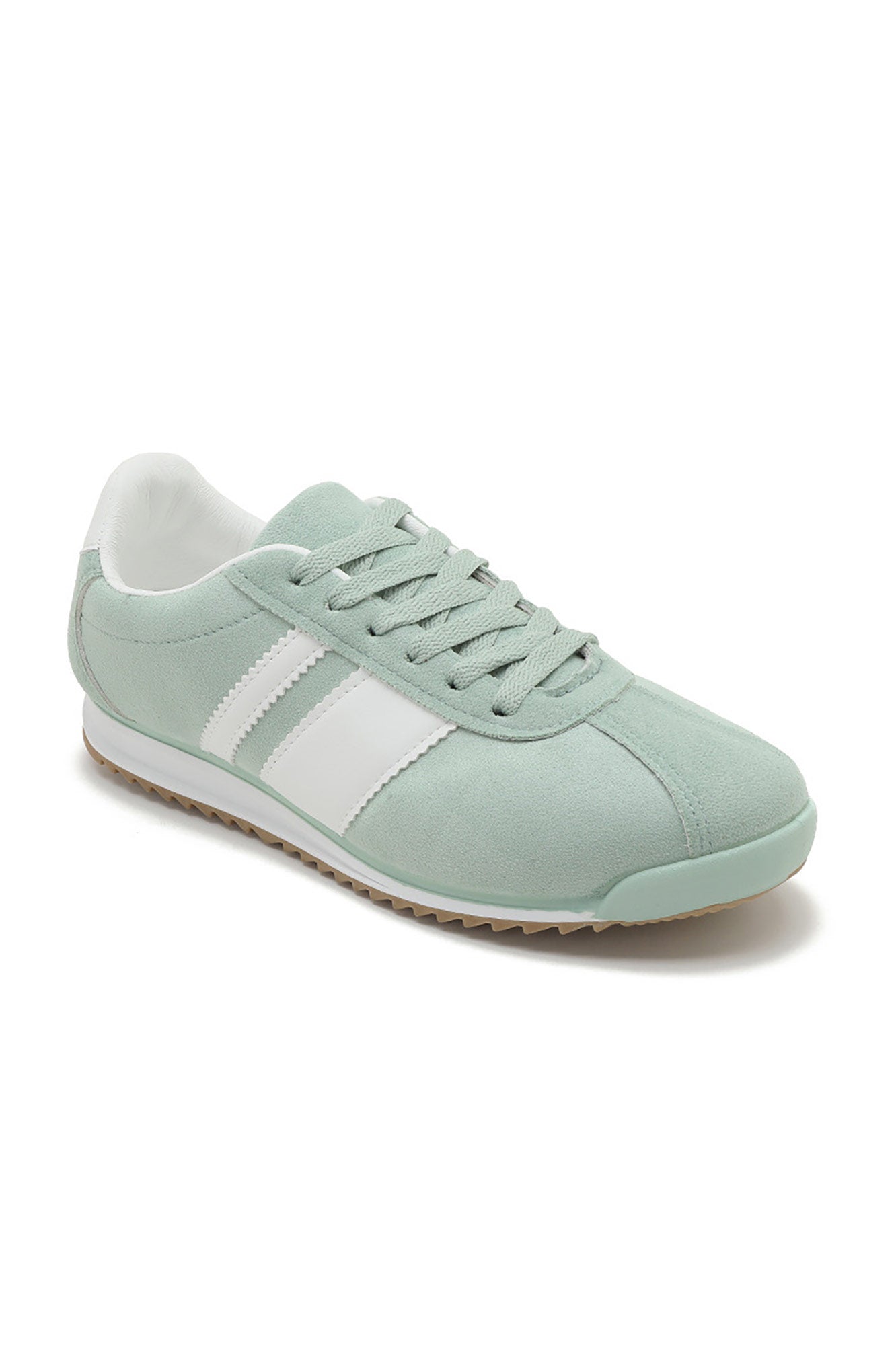 Orianna Green Suedette Trainers