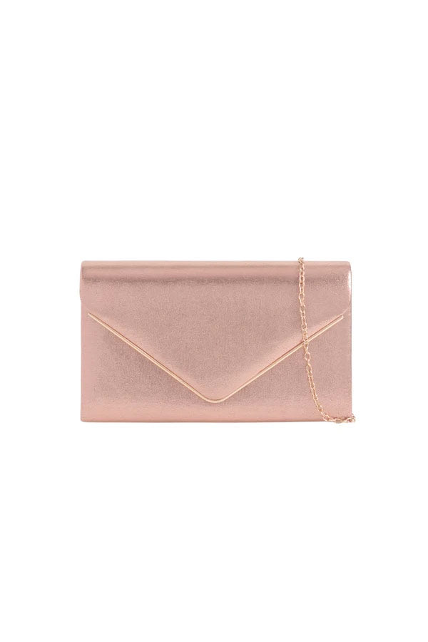 Pamela Champagne Sheen Detachable Chain Bag
