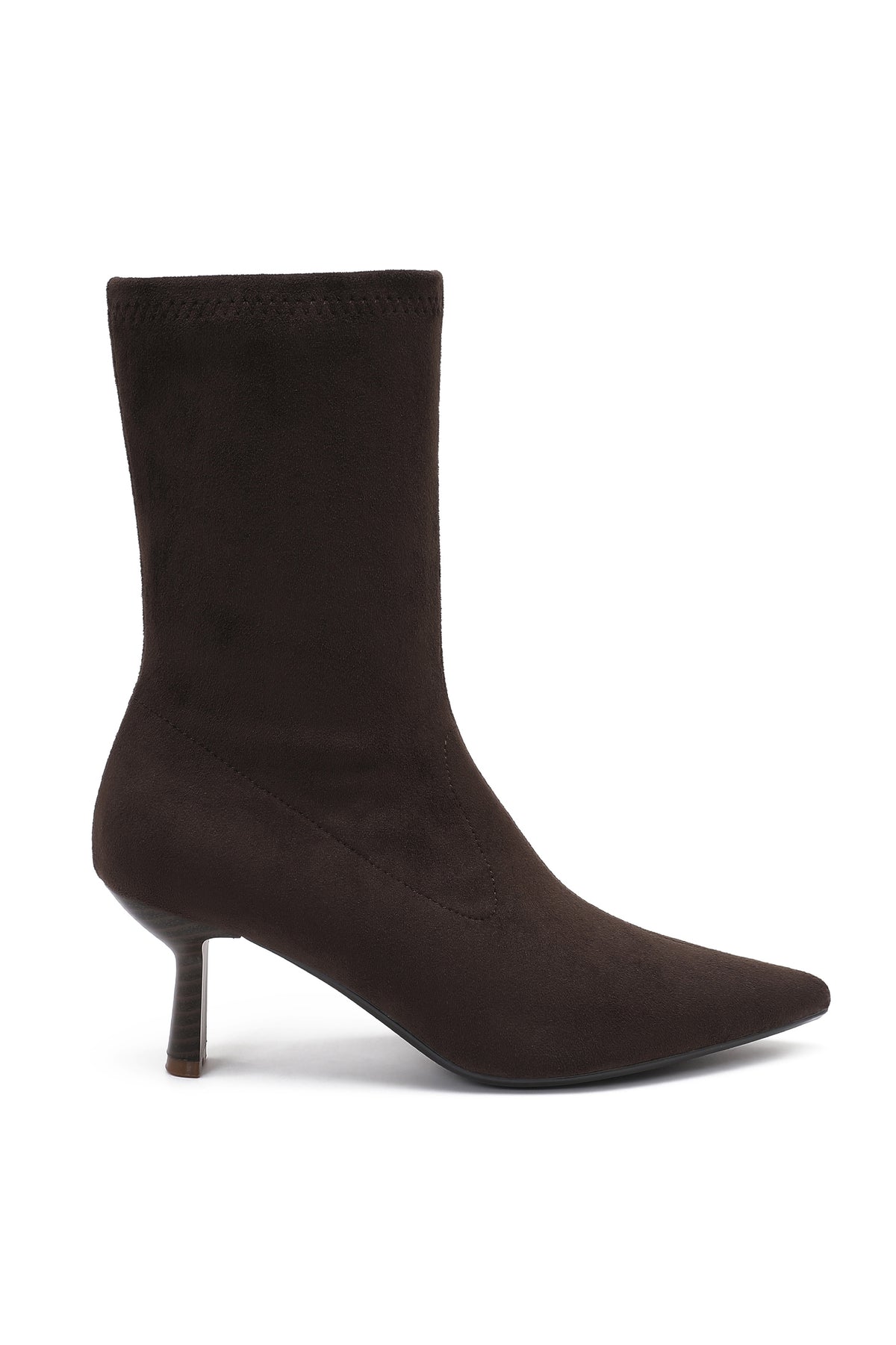 Philipa Chocolate Suedette Sock Boots