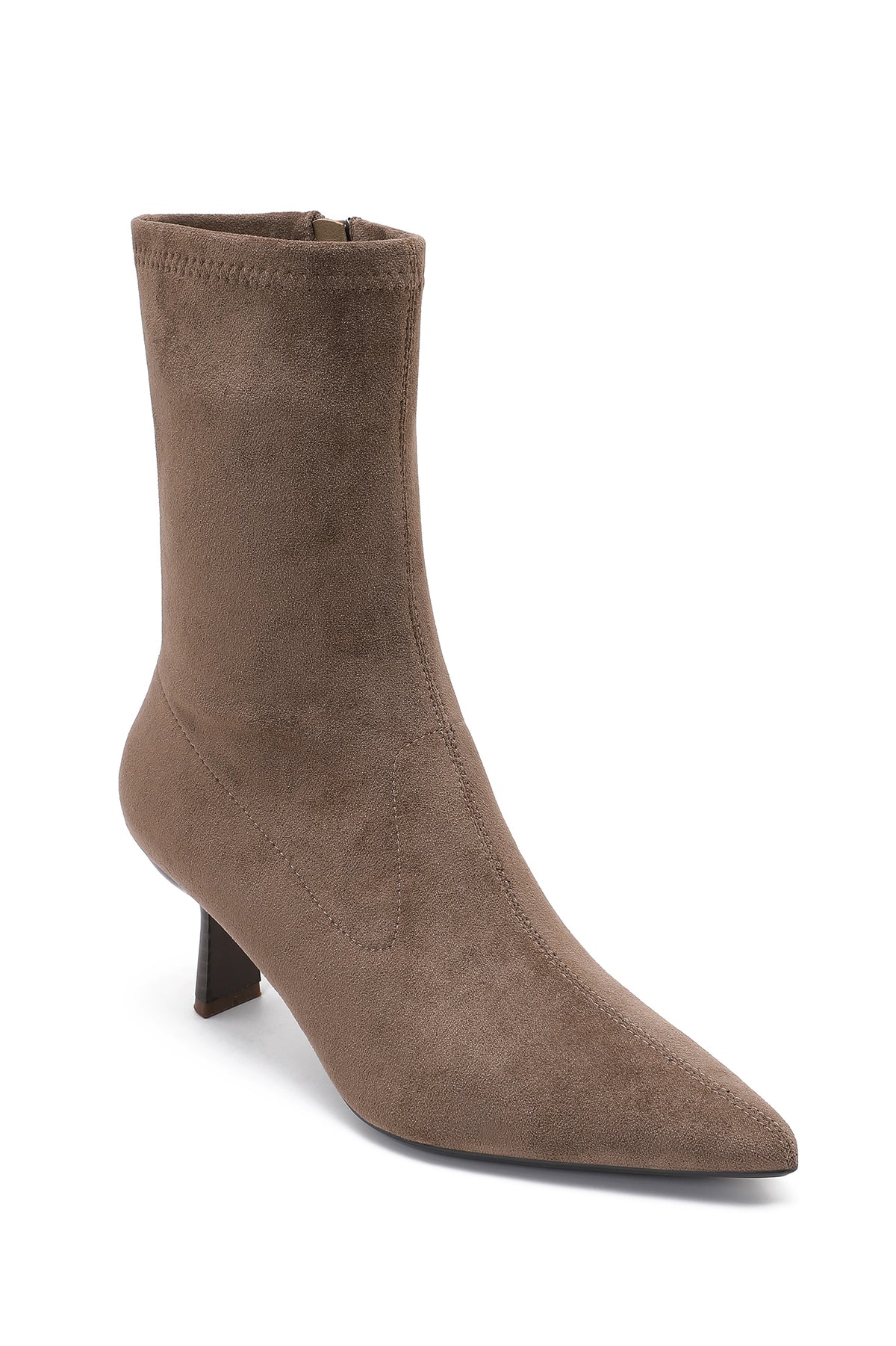 Philipa Taupe Suedette Sock Boots