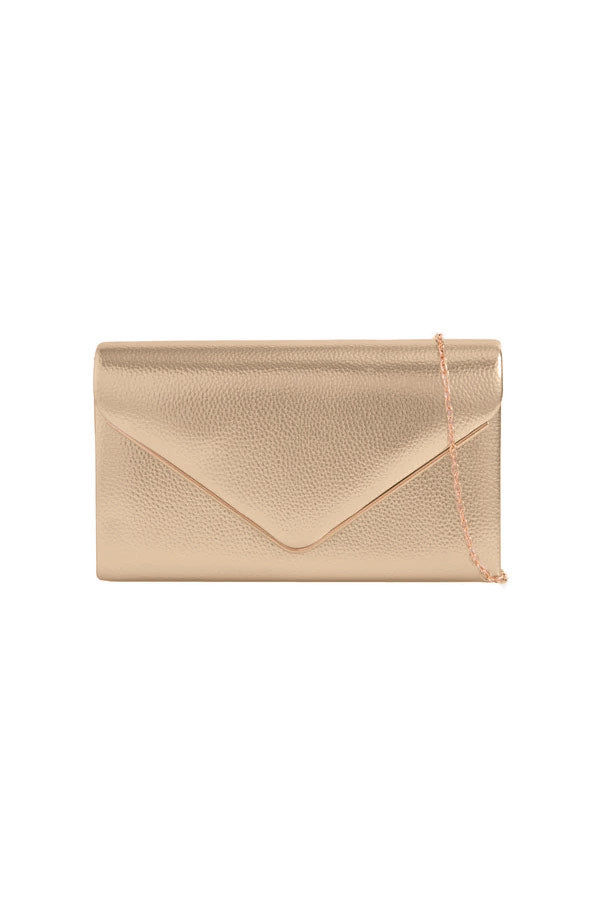 Pollie Gold PU Detachable Chain Bag