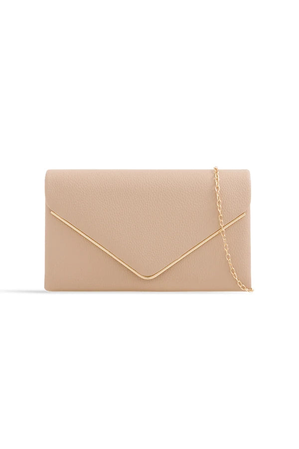 Pollie Nude PU Detachable Chain Bag - Vavavoom.ie