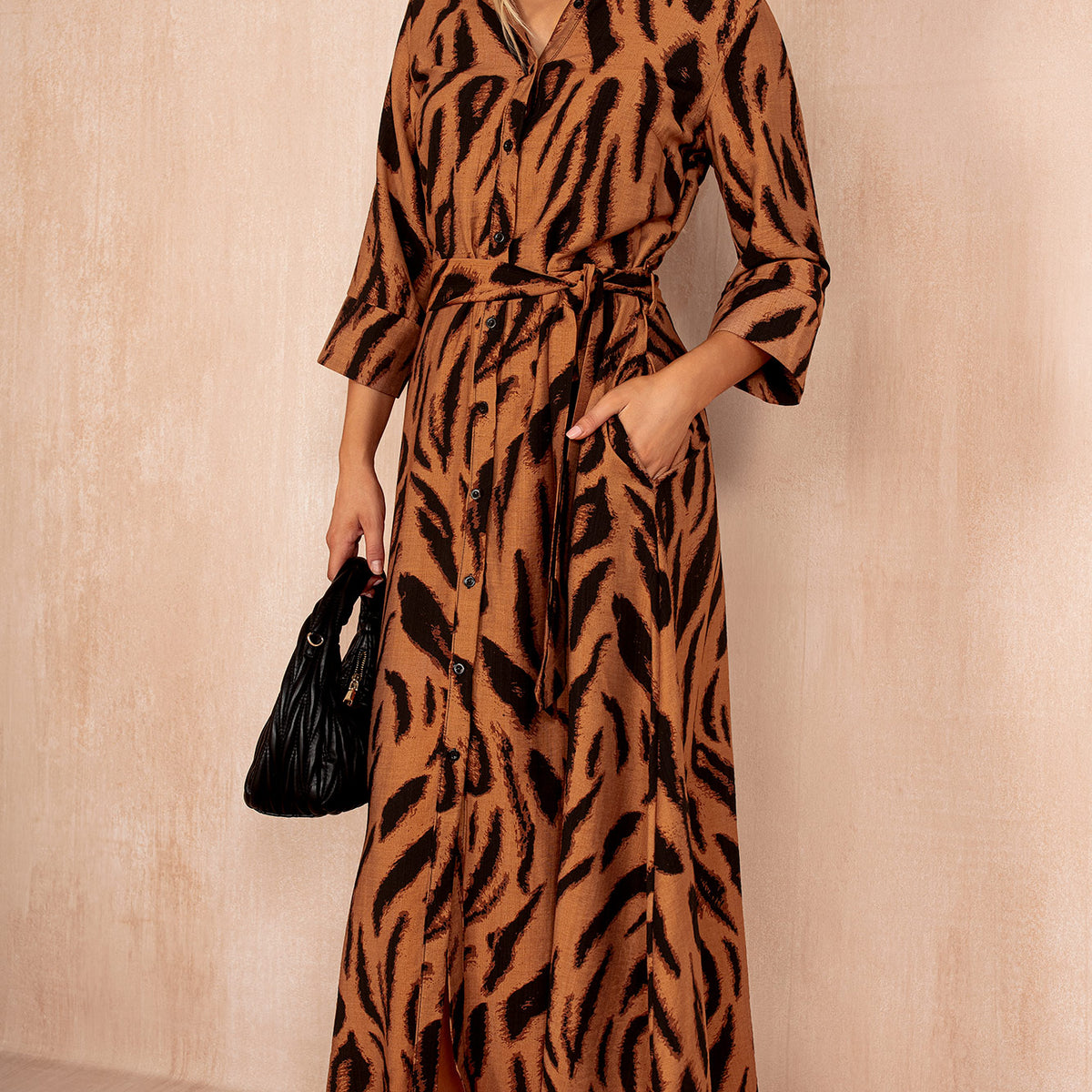 Animal Print Xs Paris Dresses AX Paris Raelynn Animal Print Shirt