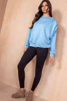 Priscilla Blue Oversized Sweatshirt