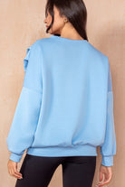 Priscilla Blue Oversized Sweatshirt