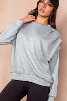 Priscilla Grey Oversized Sweatshirt