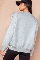 Priscilla Grey Oversized Sweatshirt