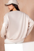 Priscilla Stone Oversized Sweatshirt