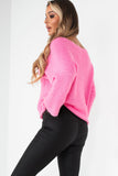 Romy Pink Knit Jumper