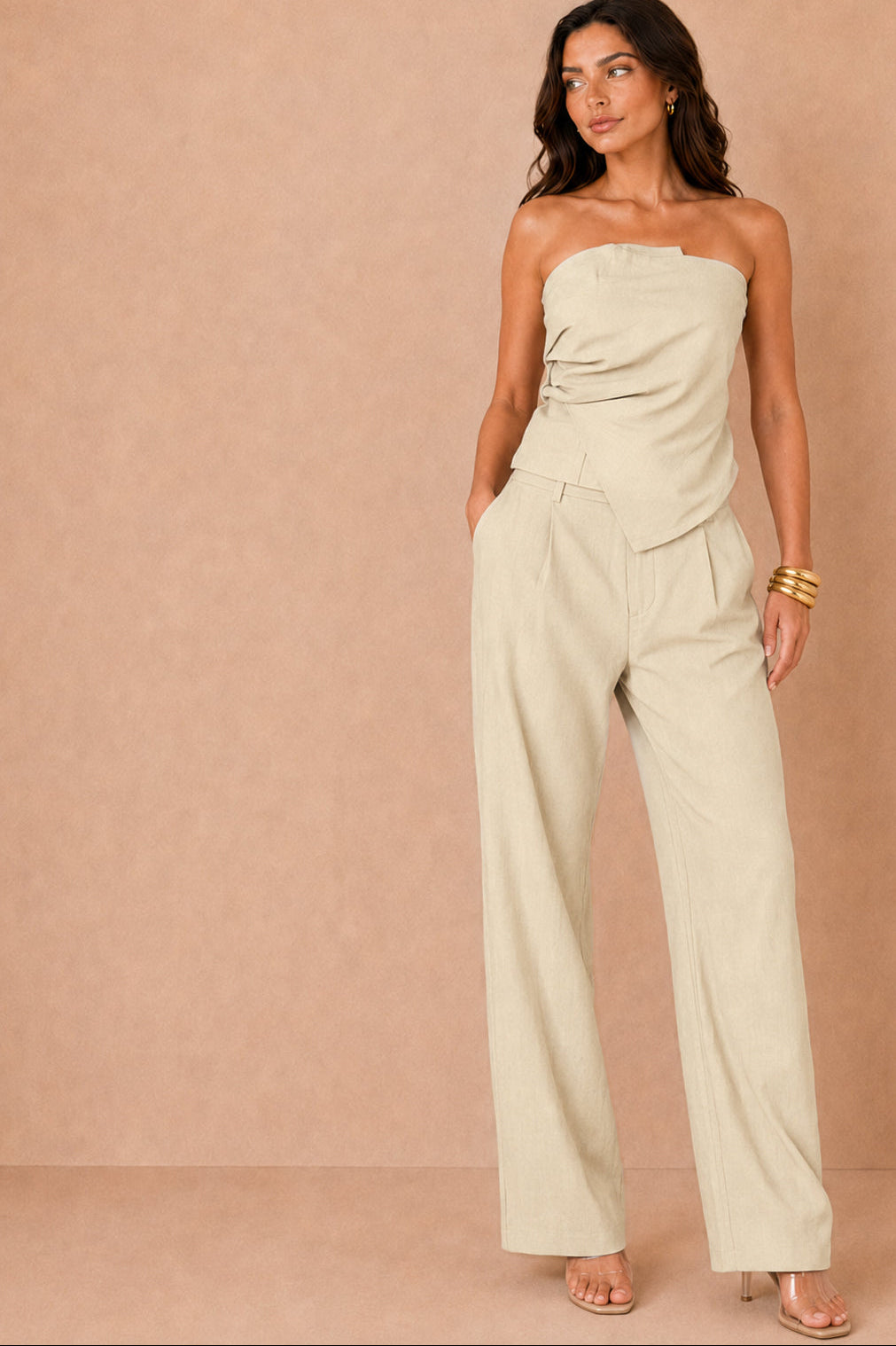 Rory Stone Bandeau Co Ord