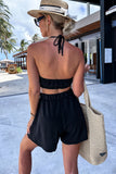 Rosa Black 3 Piece Shorts Set