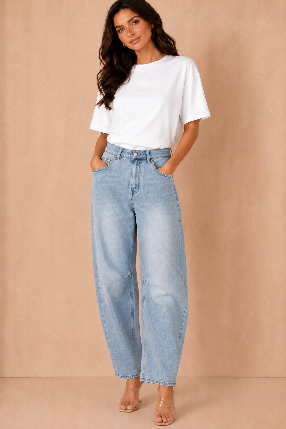 Rosalina Light Blue Balloon Fit Jeans