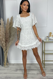 Rosella White Embroidered Dress