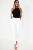Rozita White Stretch Trousers