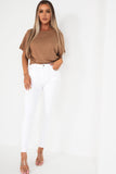 Rozita White Stretch Trousers
