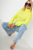 Safiya Neon Yellow Knit Jumper