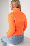 Safiya Orange Knit Jumper