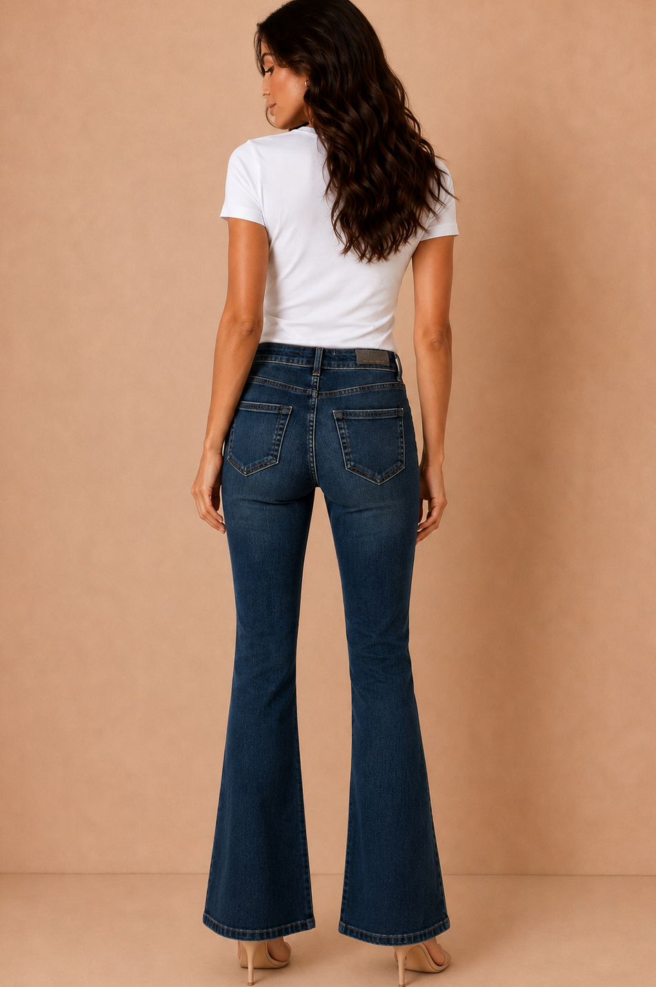 Salma ONLY Dark Blue Denim Bootcut Jeans
