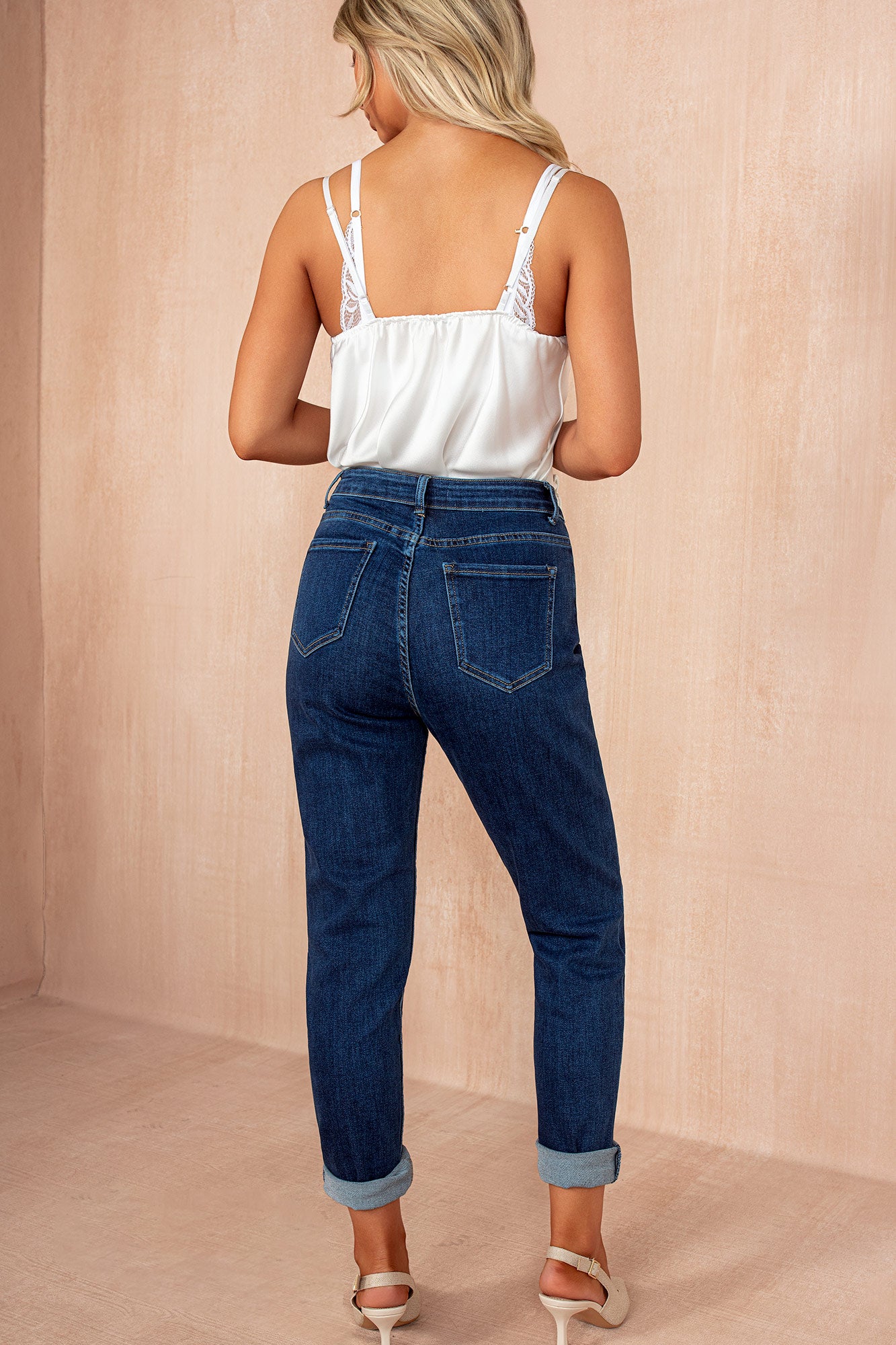 Samara Dark Blue Mom Jeans