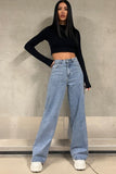 Selena Blue Wide Leg Jeans