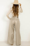 Shelby Stone Faux Leather Trousers