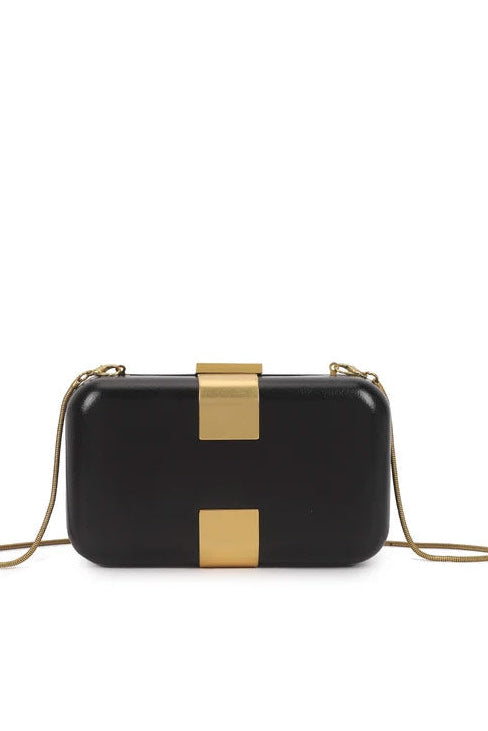 Tarak Black Detachable Chain Bag