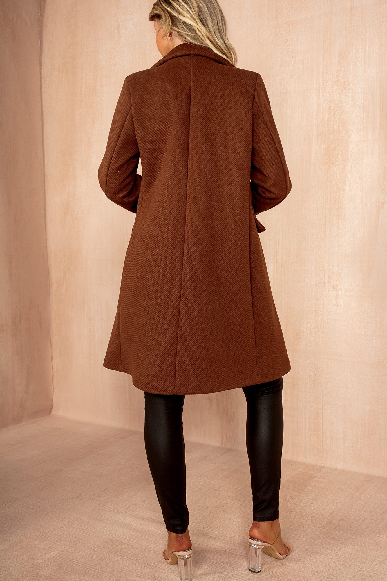 Tatum Chocolate Longline Coat