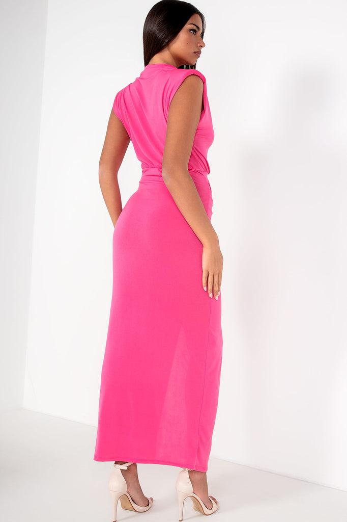 Yulianna Pink Sleeveless Maxi Dress