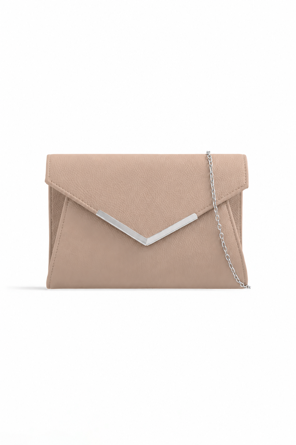 Zandra Nude PU Detachable Chain Bag