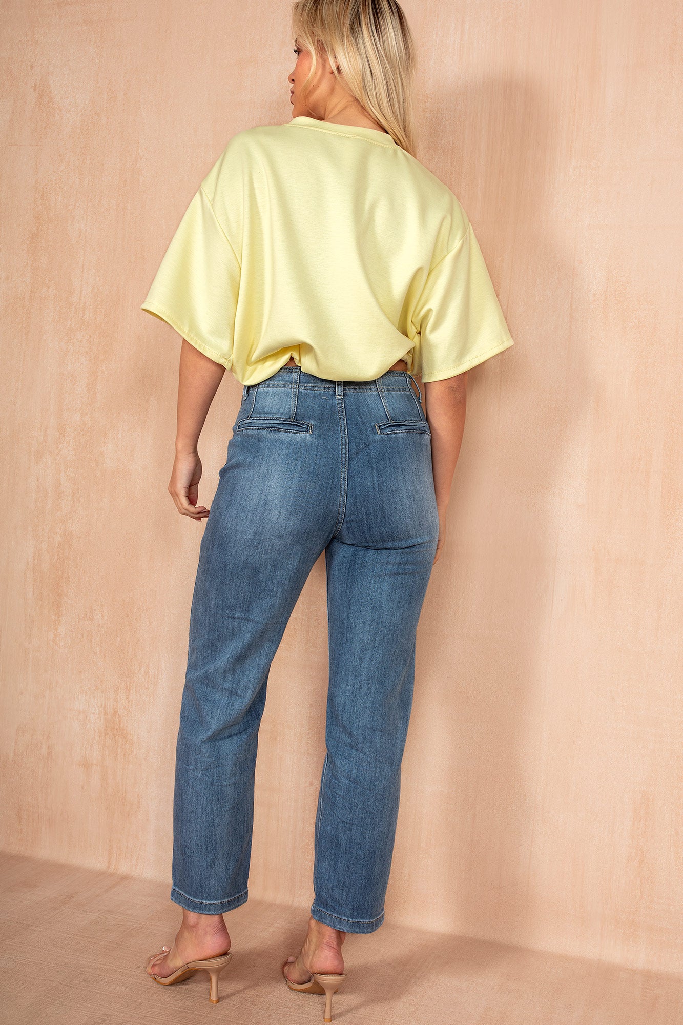 Ziya Soft Yellow Bubble Hem Top