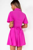 AX Paris Indigo Hot Pink Skater Dress