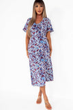 AX Paris Sutton Blue Floral Midi Dress