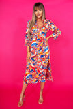 AX Paris Tilly Multi Printed Midi Dress