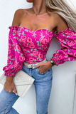 Bronagh Pink Floral Bardot Top
