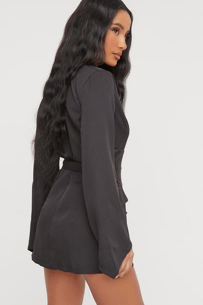 Missguided black 2024 blazer dress