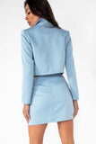 Chelsea Blue Pinstripe Skirt