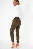 Eileen White Ribbed Cut Out Top