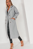 Hazel Grey Double Breasted Coat