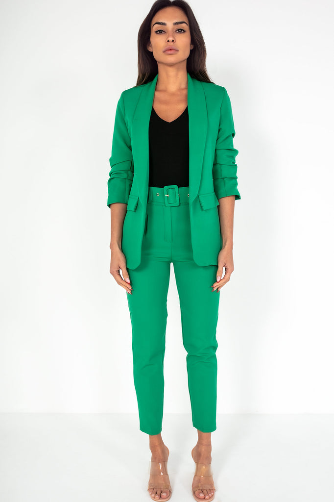 Joanna Green Ruched Blazer