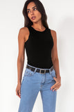 Mabel Black Sleeveless Bodysuit