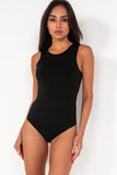 Mabel Black Sleeveless Bodysuit