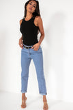 Mabel Black Sleeveless Bodysuit