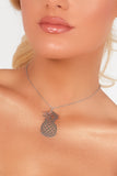 Silver Pineapple Choker