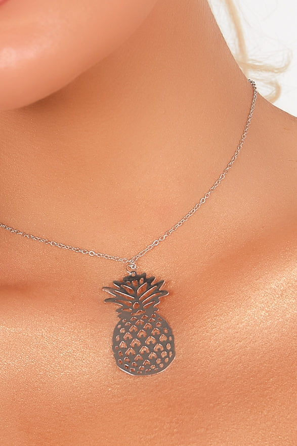 Silver Pineapple Choker