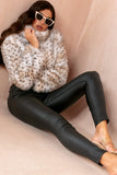 Whitney Snow Leopard Faux Fur Jacket