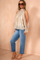 Abbey Stone Cold Shoulder Blouse