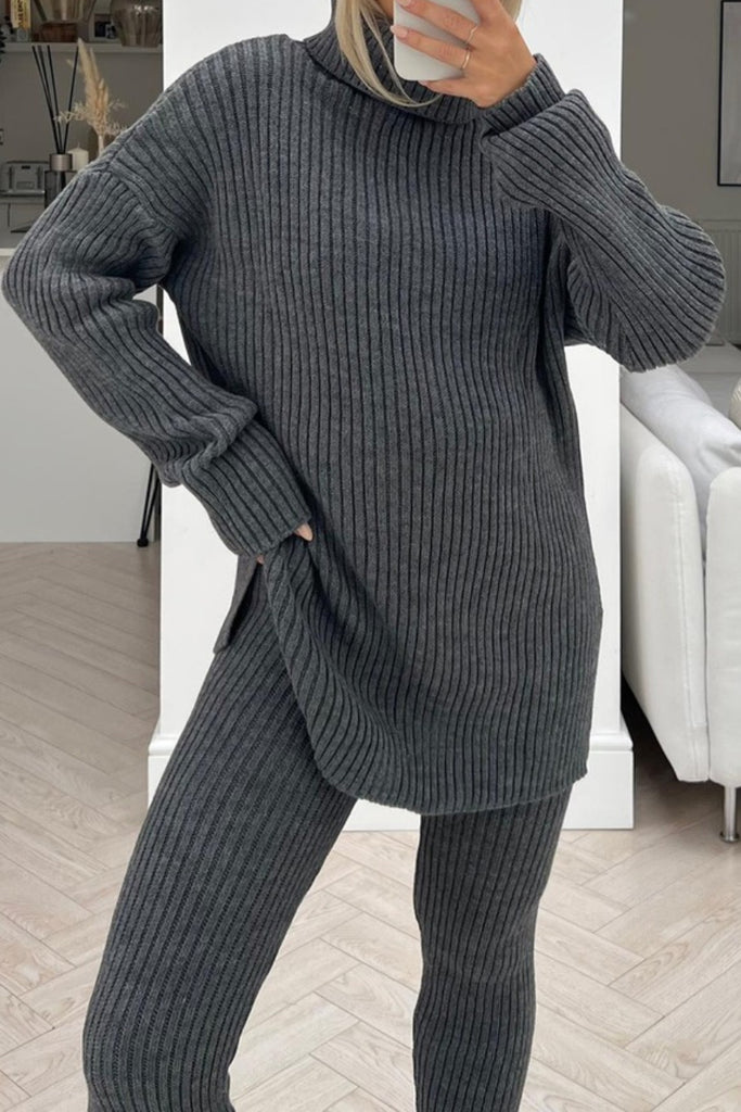Abigail Charcoal Knit Co Ord