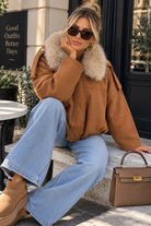 Adalynn Tan Suedette Jacket